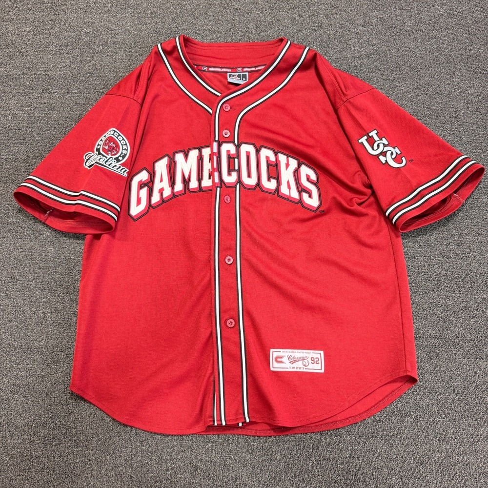 Gamecocks Baseball Jersey Colosseum Athletics USC South Carolina XL Red